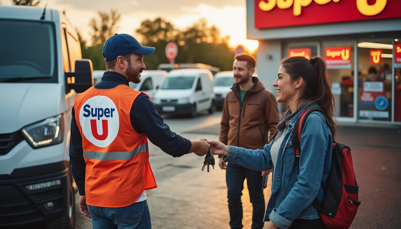 Illustration: Comment Super U a développé son service de location de véhicules utilitaires