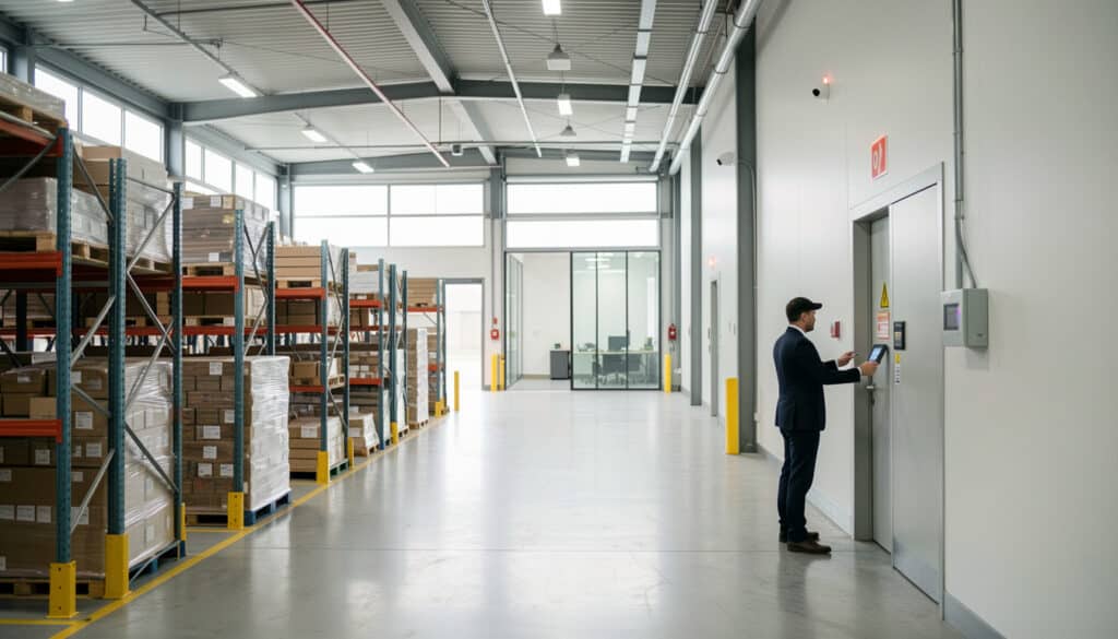 Alarme pour entrepôt de stockage: zones à sécuriser