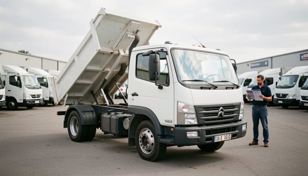 Camion benne d’occasion pas cher : bien le choisir