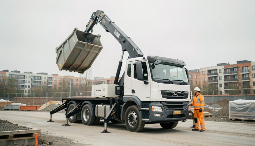 Camion à bras de levage : usages, capacité et accès