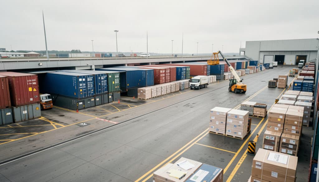 Définition du fret et rôle en transport de marchandises
