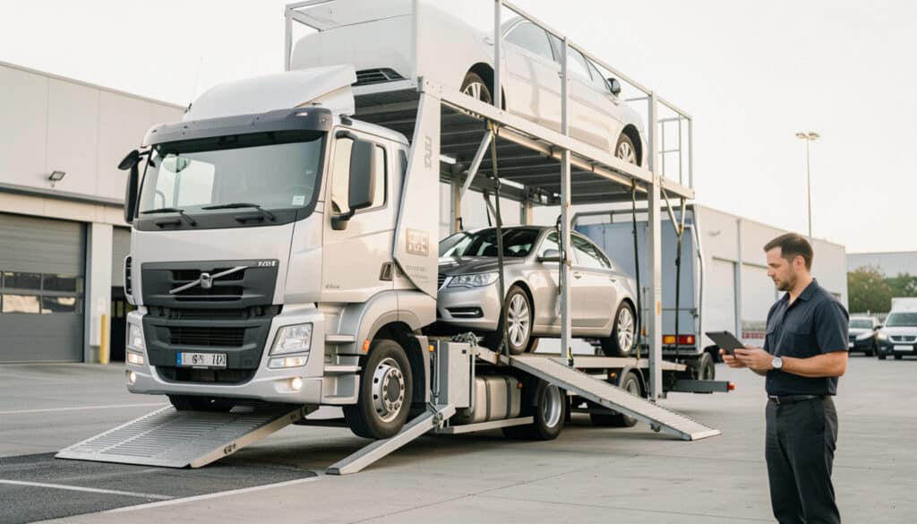 Transport de voiture par camion : prix, options et délais